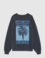 Sudadera Miles Palm Negro lavado